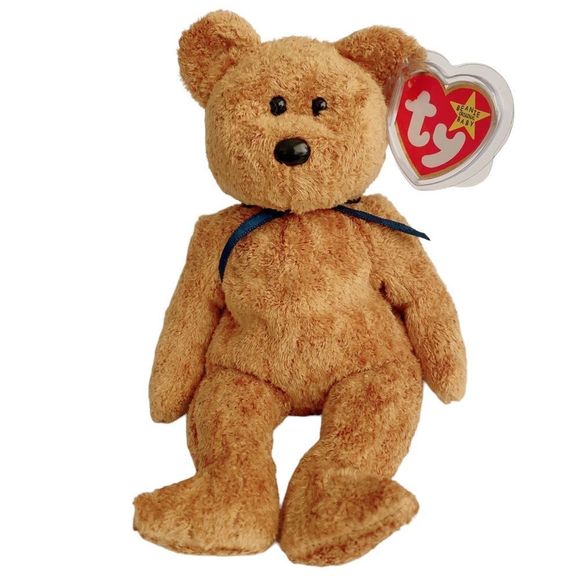 Ty Beanie Babies Bear “Fuzz” 1999 - Picture 1 of 5